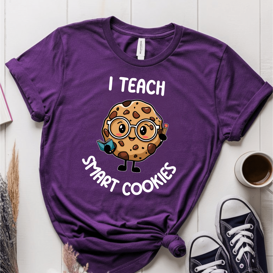 T-Shirt Purple / S I Teach Smart Cookies T-Shirt