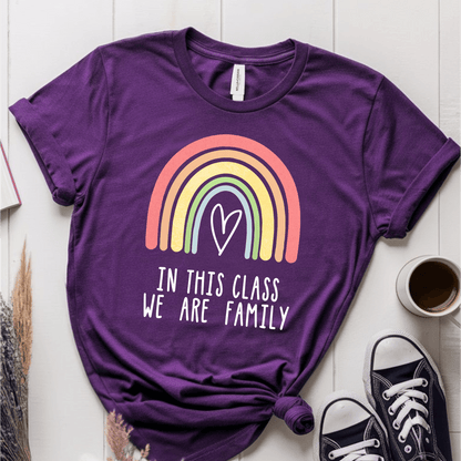 T-Shirt Purple / S In This Class We Are Family T-Shirt