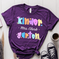 T-Shirt Purple / S Personalized Name And Grade Pastel Flower Heart Cute T-Shirt