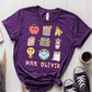 T-Shirt Purple / S Personalized Name Cute Pastel Stickers T-Shirt