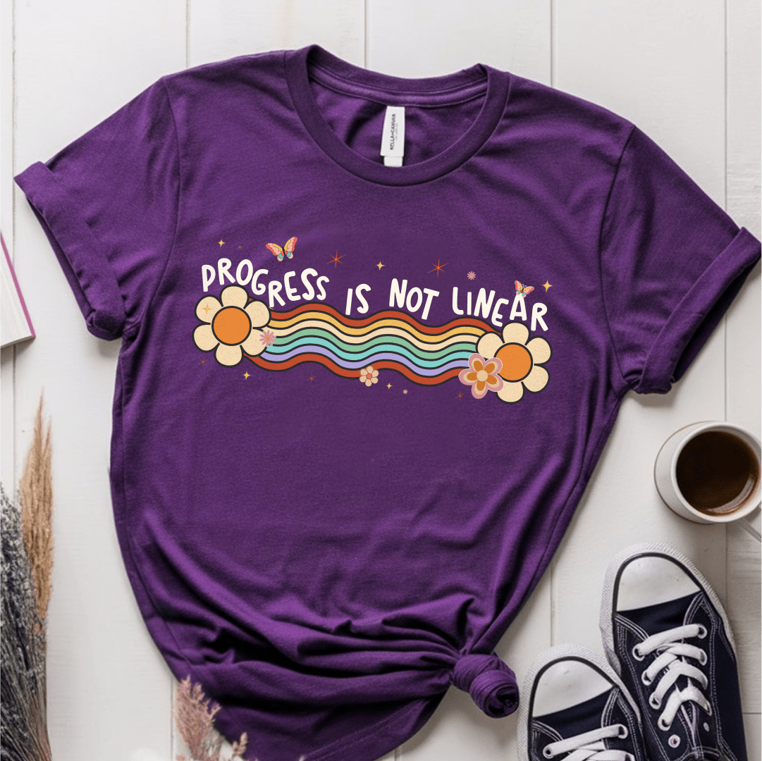 T-Shirt Purple / S Progress Is Not Linear T-Shirt