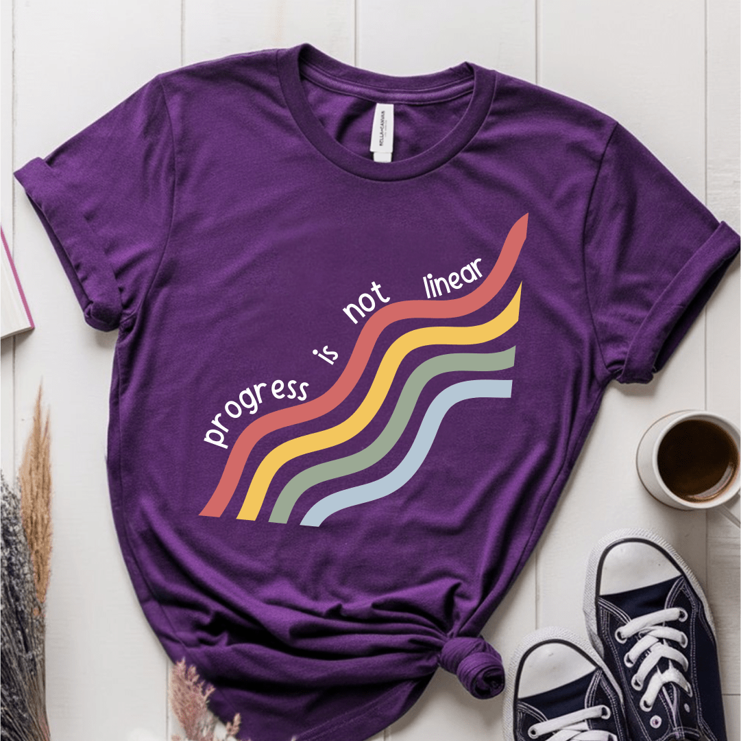 T-Shirt Purple / S Progress Is Not Linear T-Shirt