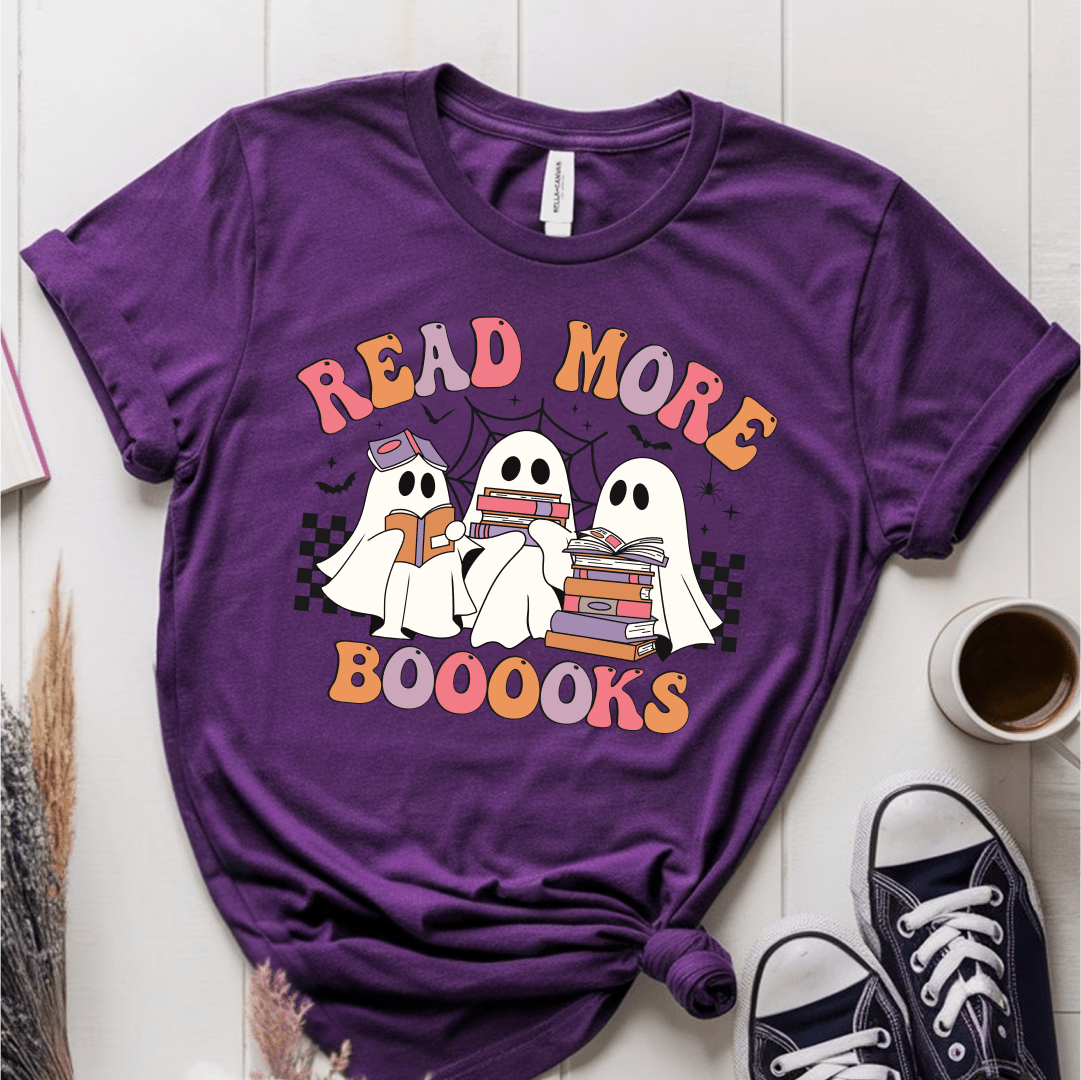 T-Shirt Purple / S Read More Booooks T-Shirt