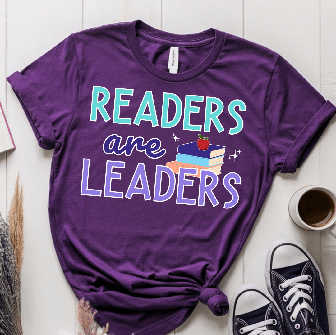 T-Shirt Purple / S Readers Are Leaders T-Shirt