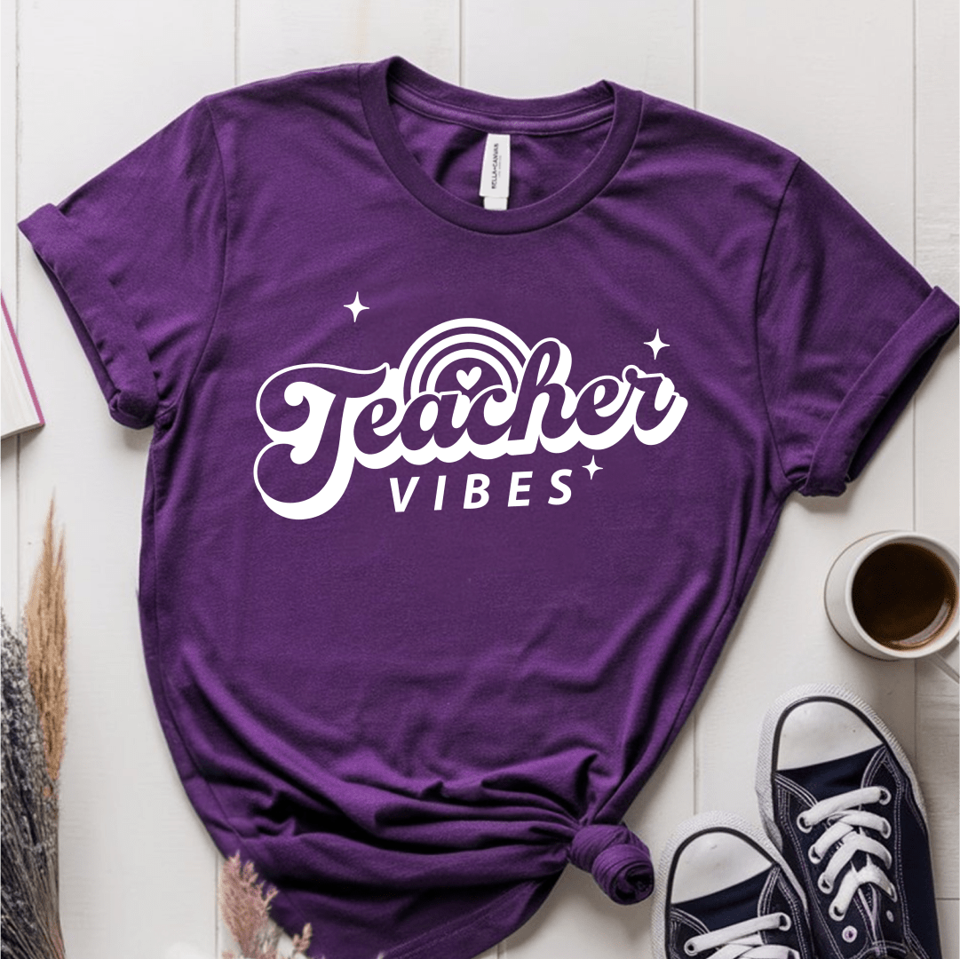 T-Shirt Purple / S Teacher Vibes T-Shirt