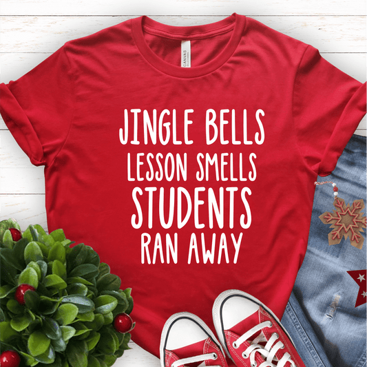 T-Shirt Red / S Jingle Bells Lesson Smells T-Shirt