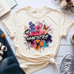 T-Shirt Soft Cream / S Maestra Watercolor Flowers Mixed Art T-Shirt