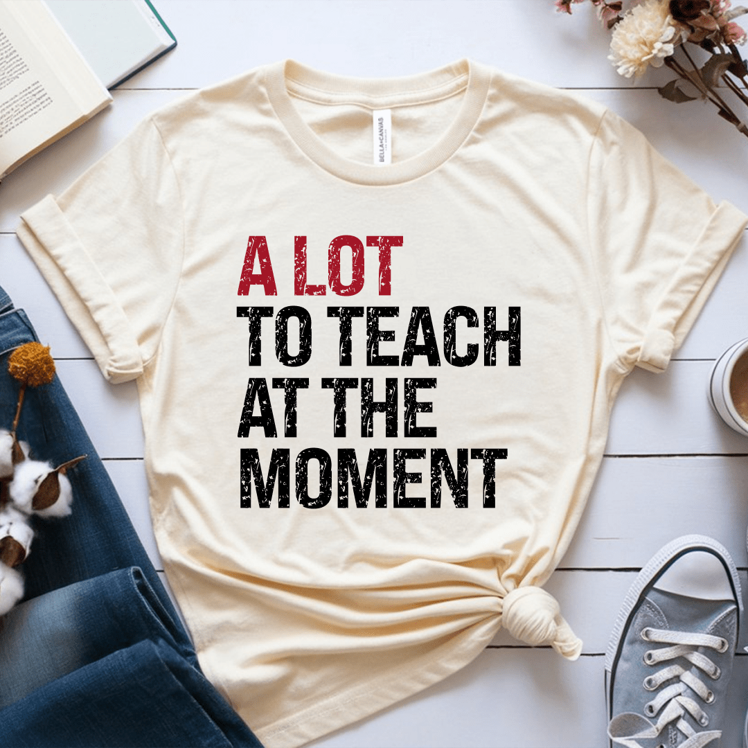 T-Shirt Soft Cream / XS A Lot To Teach At The Moment T-Shirt