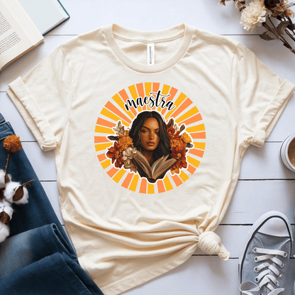 T-Shirt Soft Cream / XS Maestra Girl Flowers T-Shirt