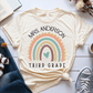 T-Shirt Soft Cream / XS Personalized Name and Grade Pastel Rainbow T-Shirt