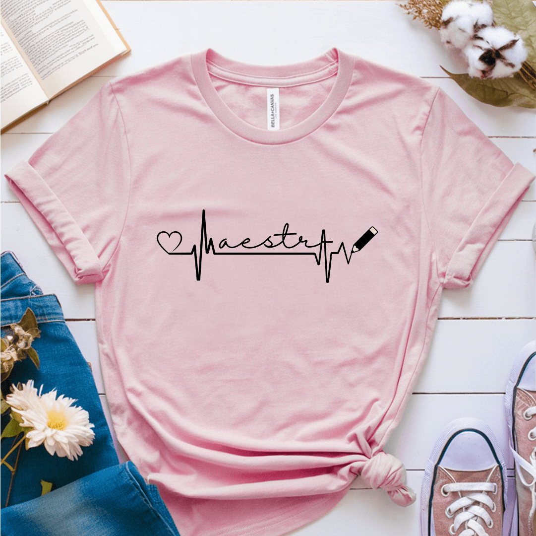 T-Shirt Soft Pink / S Maestra Line Art T-Shirt