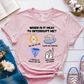 T-Shirt Soft Pink / S When Is It Okay To Interrupt Me T-Shirt