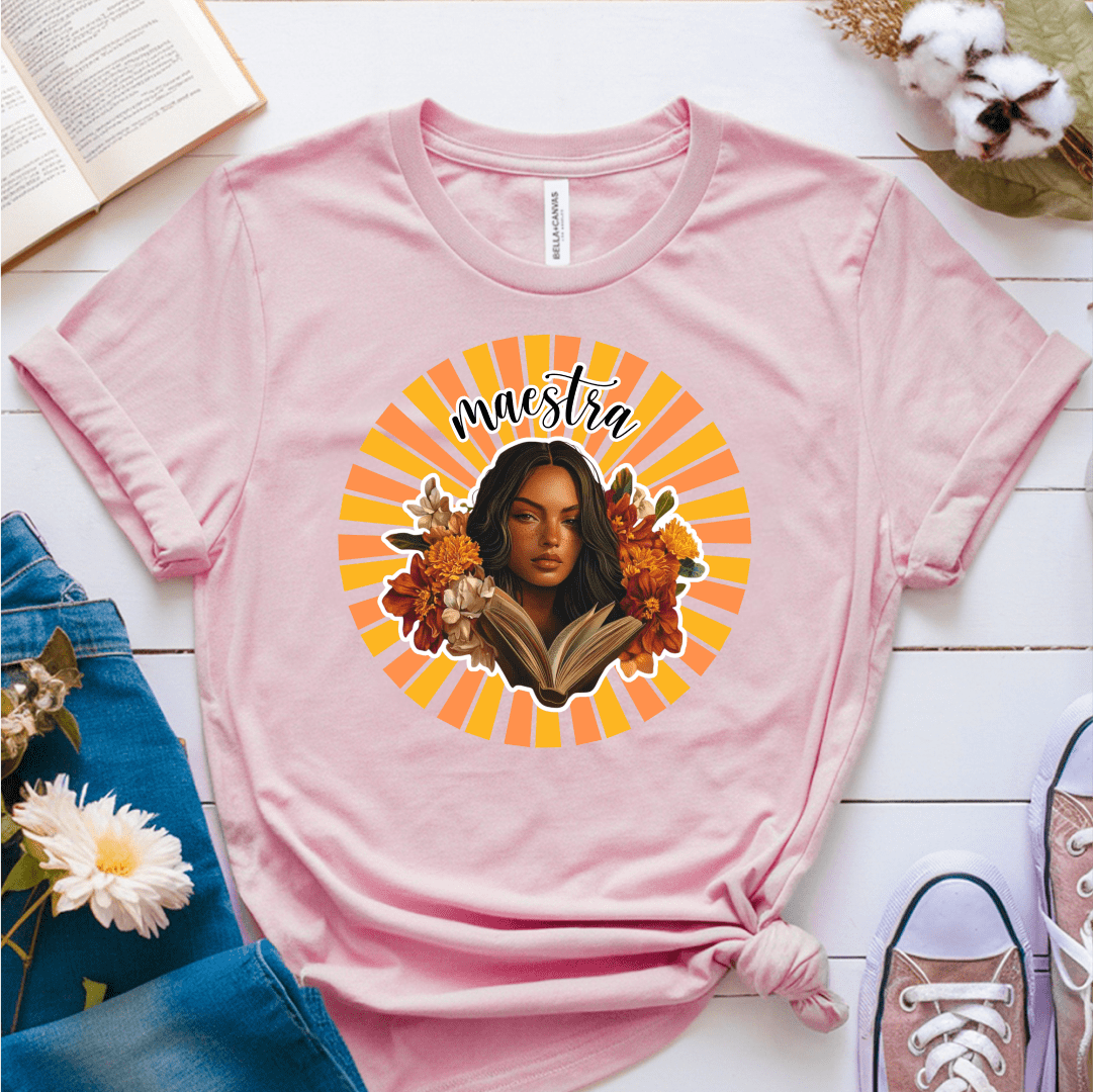 T-Shirt Soft Pink / XS Maestra Girl Flowers T-Shirt