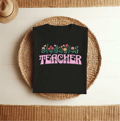 T-Shirt Teacher Assistant Flowers T-Shirt