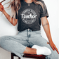 T-Shirt Thankful Blessed & Kind Of A Mess Teacher Circle Design T-Shirt