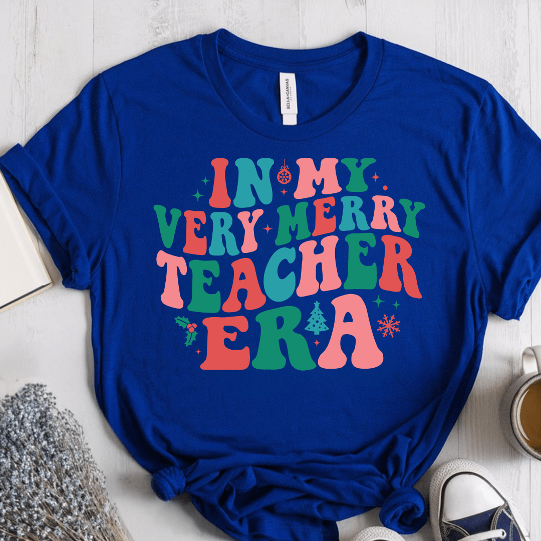 T-Shirt True Royal / S 334 In My Very Merry Teacher Era T-Shirt