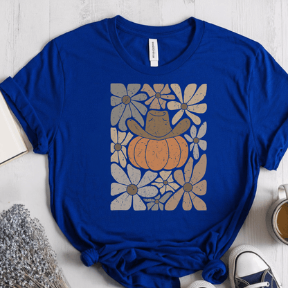 T-Shirt True Royal / S Boho Fall Pumpkin T-Shirt