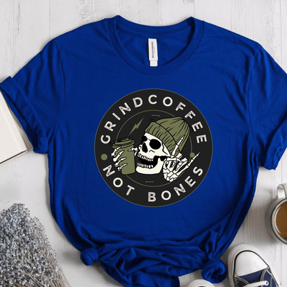 T-Shirt True Royal / S Grind Coffee Not Bones T-Shirt