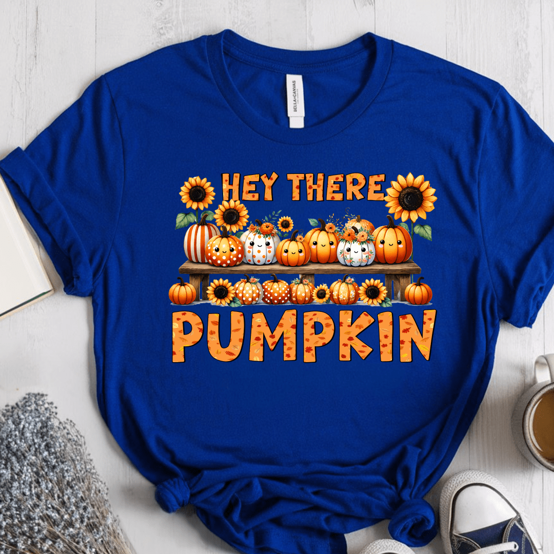 T-Shirt True Royal / S Hey There Pumpkin T-Shirt