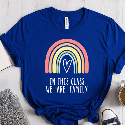 T-Shirt True Royal / S In This Class We Are Family T-Shirt