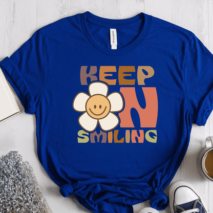 T-Shirt True Royal / S Keep On Smiling T-Shirt