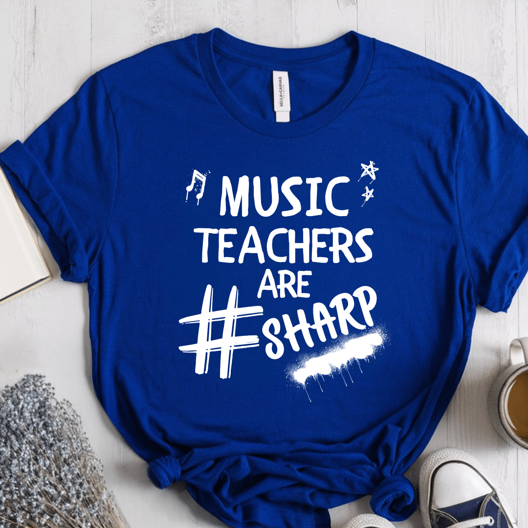 T-Shirt True Royal / S Music Teachers Are Sharp T-Shirt