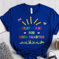 T-Shirt True Royal / S Personalized Cray Cray For Grade Butterfly Colorful T-Shirt