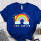 T-Shirt True Royal / S Personalized Name Grade Rainbow Sun Colorful T-Shirt