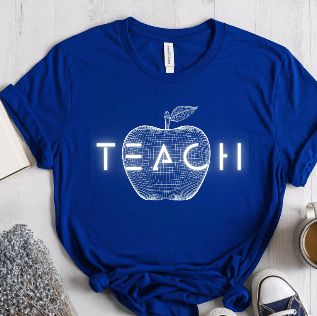 T-Shirt True Royal / S Teach Futuristic Apple T-Shirt
