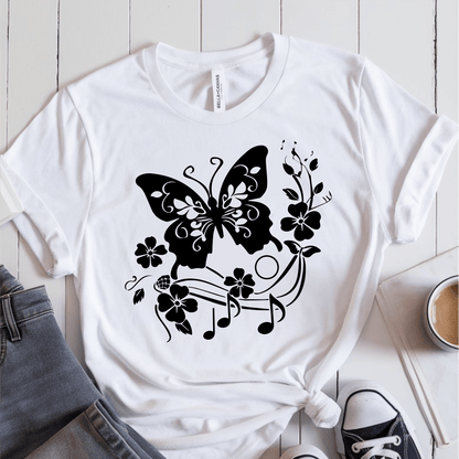 T-Shirt White / S Butterfly Note T-Shirt