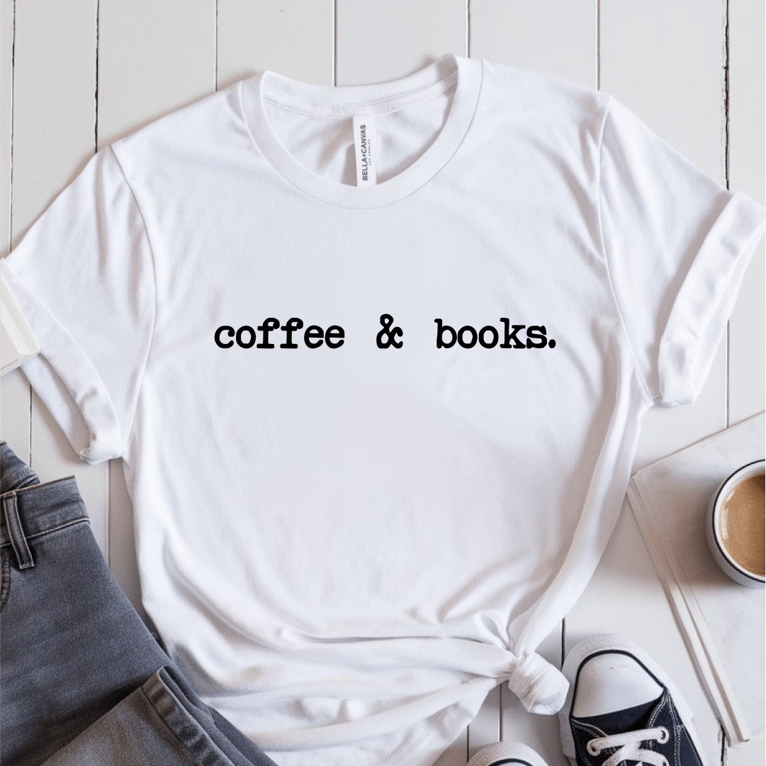 T-Shirt White / S Coffee & Books T-Shirt