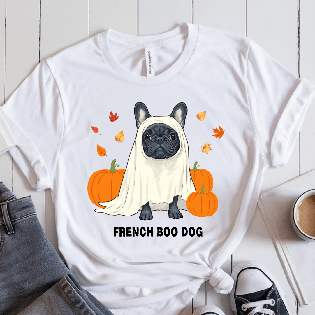 T-Shirt White / S French Boo Dog T-Shirt