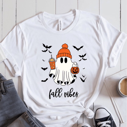 T-Shirt White / S Ghost Fall Vibes T-Shirt