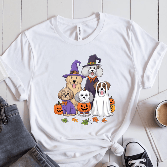 T-Shirt White / S Halloween Dogs T-Shirt