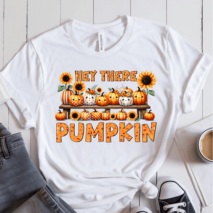 T-Shirt White / S Hey There Pumpkin T-Shirt