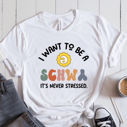 T-Shirt White / S I Want To Be A Schwa T-Shirt