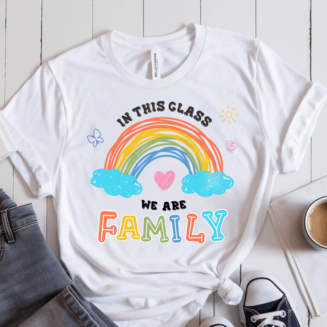 T-Shirt White / S In This Class We Are Family T-Shirt