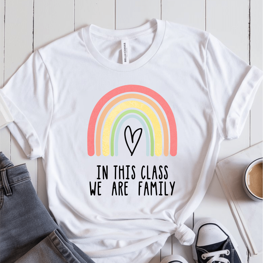 T-Shirt White / S In This Class We Are Family T-Shirt