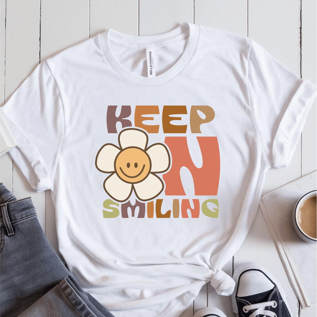 T-Shirt White / S Keep On Smiling T-Shirt