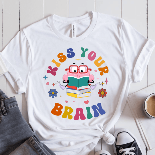 T-Shirt White / S Kiss Your Brain T-Shirt