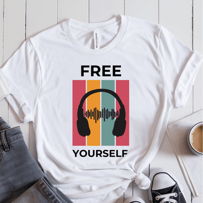 T-Shirt White / S Music Teacher Retro Headphones T-Shirt