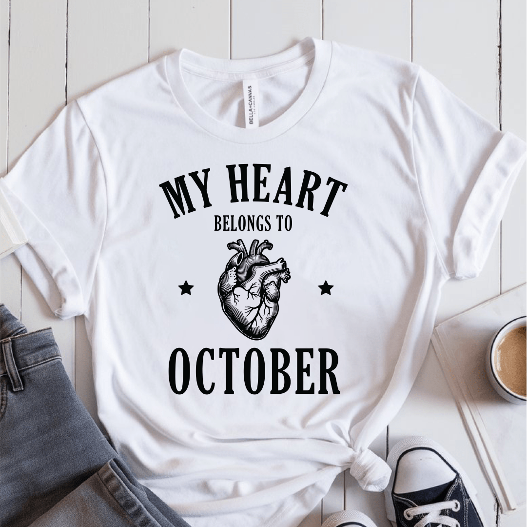 T-Shirt White / S My Heart Belongs to October T-Shirt