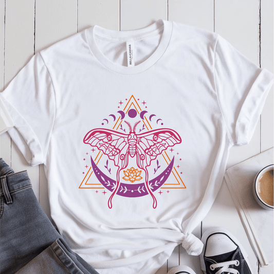 T-Shirt White / S Mystical Moth T-Shirt