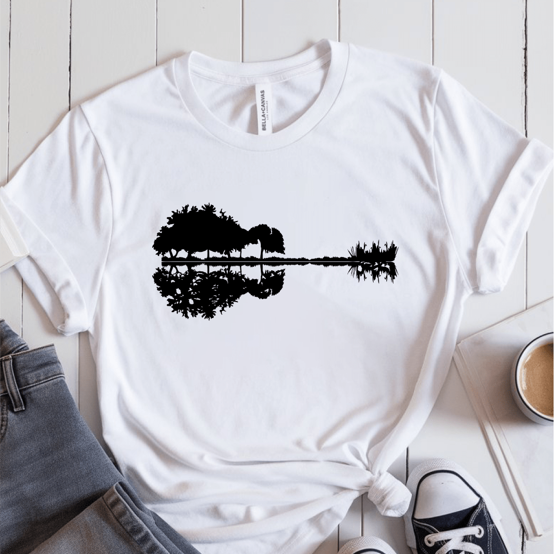 T-Shirt White / S Nature Guitar T-Shirt