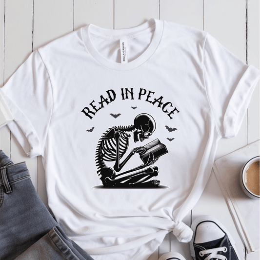 T-Shirt White / S Read In Peace T-Shirt