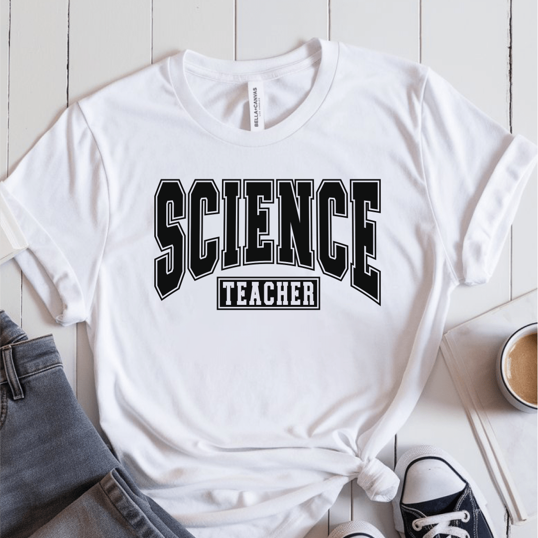 T-Shirt White / S Science Teacher Athletic T-Shirt