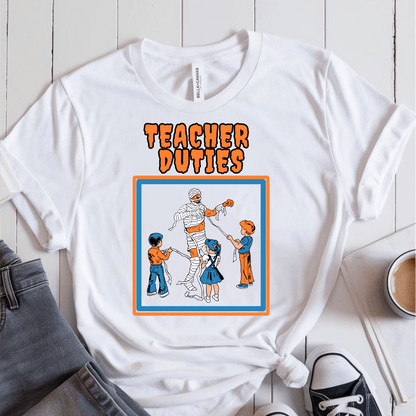 T-Shirt White / S Teacher Duties T-Shirt