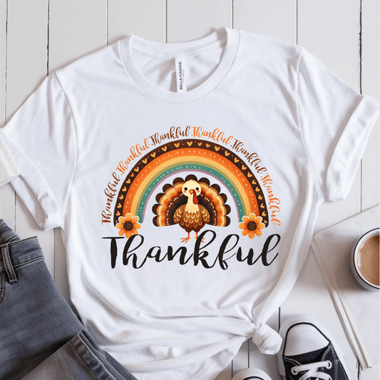 T-Shirt White / S Thankful Turkey T-Shirt