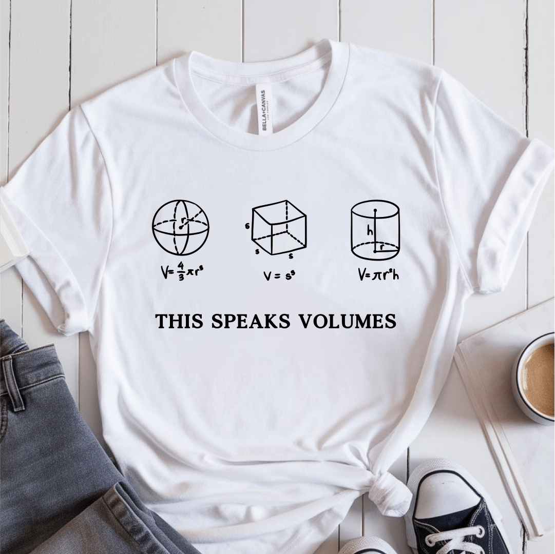 T-Shirt White / S This Speaks Volumes T-Shirt