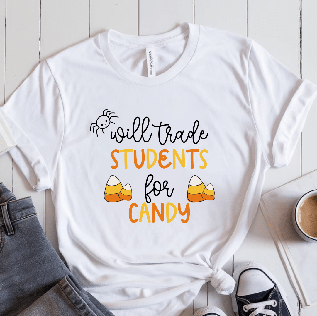 T-Shirt White / S Will Trade Students For Candy T-Shirt